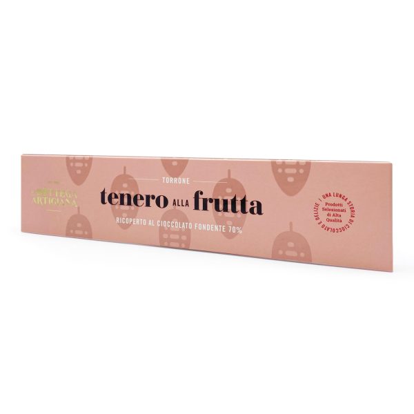 Torrone Tenero alla Frutta ricoperto al Cioccolato